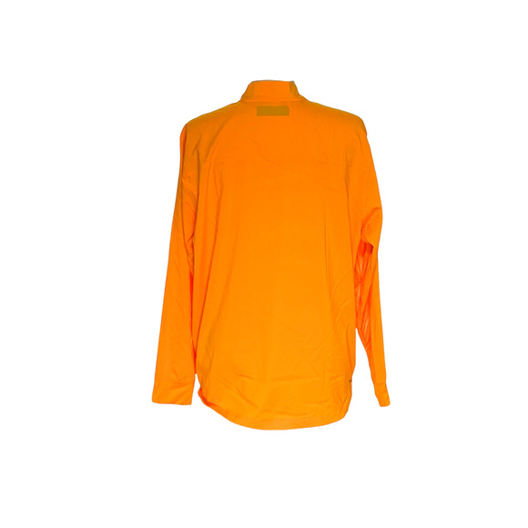 adidas Men's XL Orange Henley Sweatshirt - Picture 2 of 4